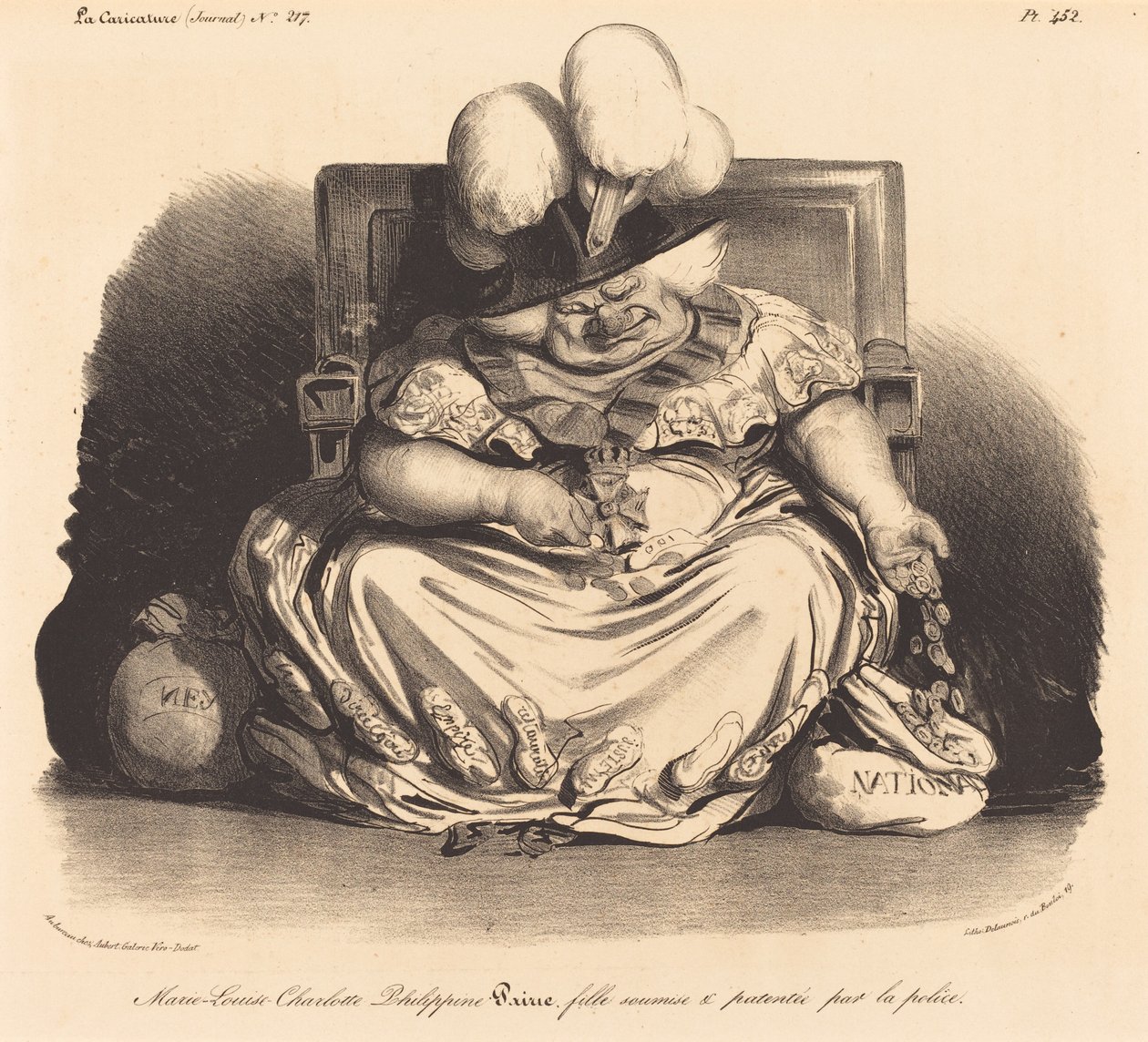 Marie-Louise-Charlotte-Philippinepairie de Honoré Daumier