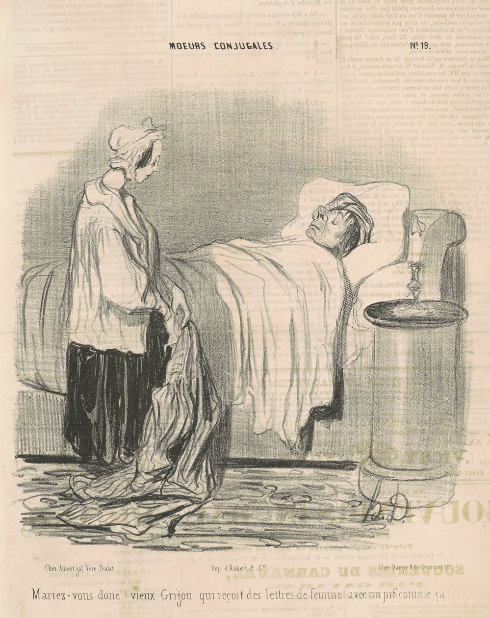 Então case-se! velho gringo... de Honoré Daumier