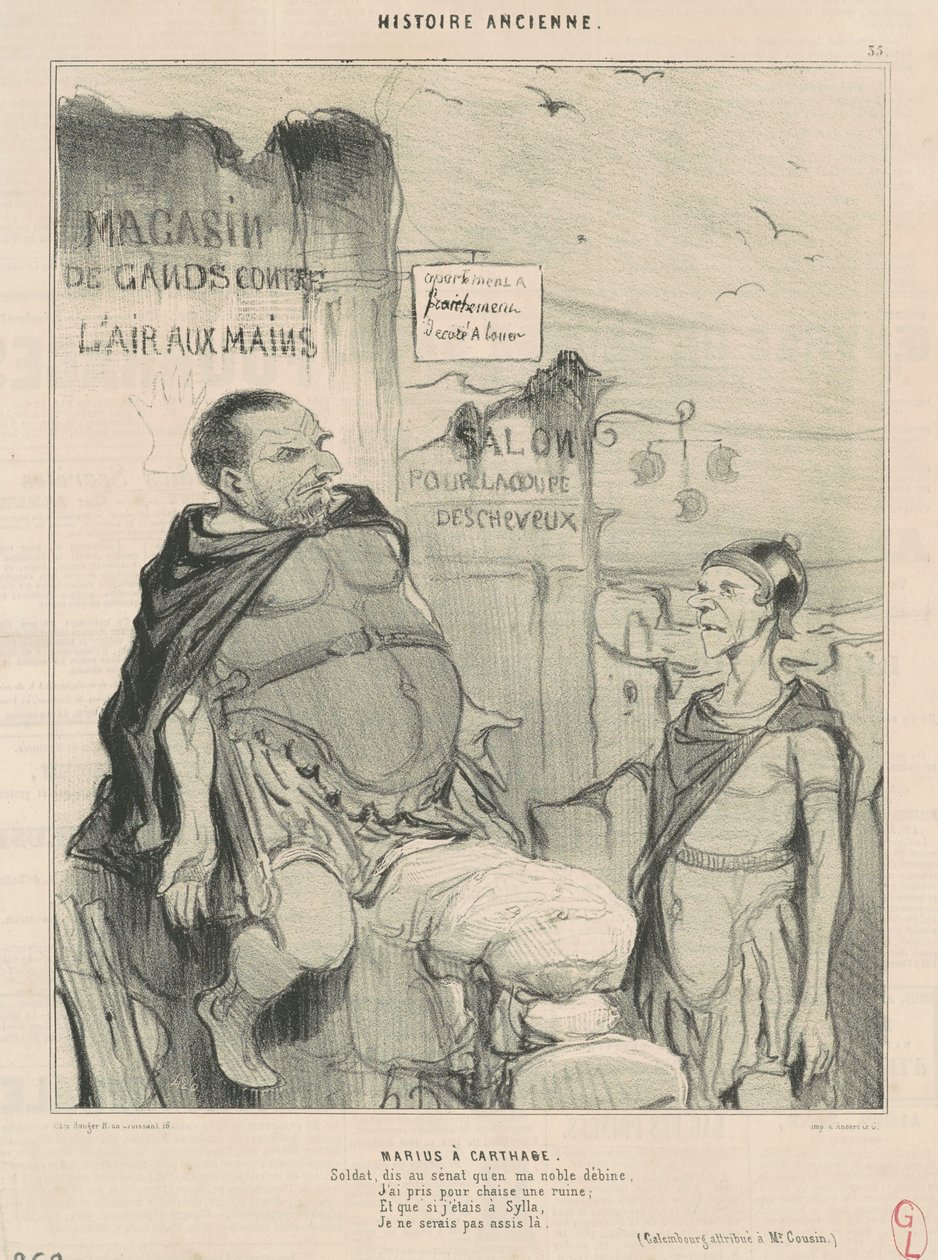 Mário em Cartago de Honoré Daumier