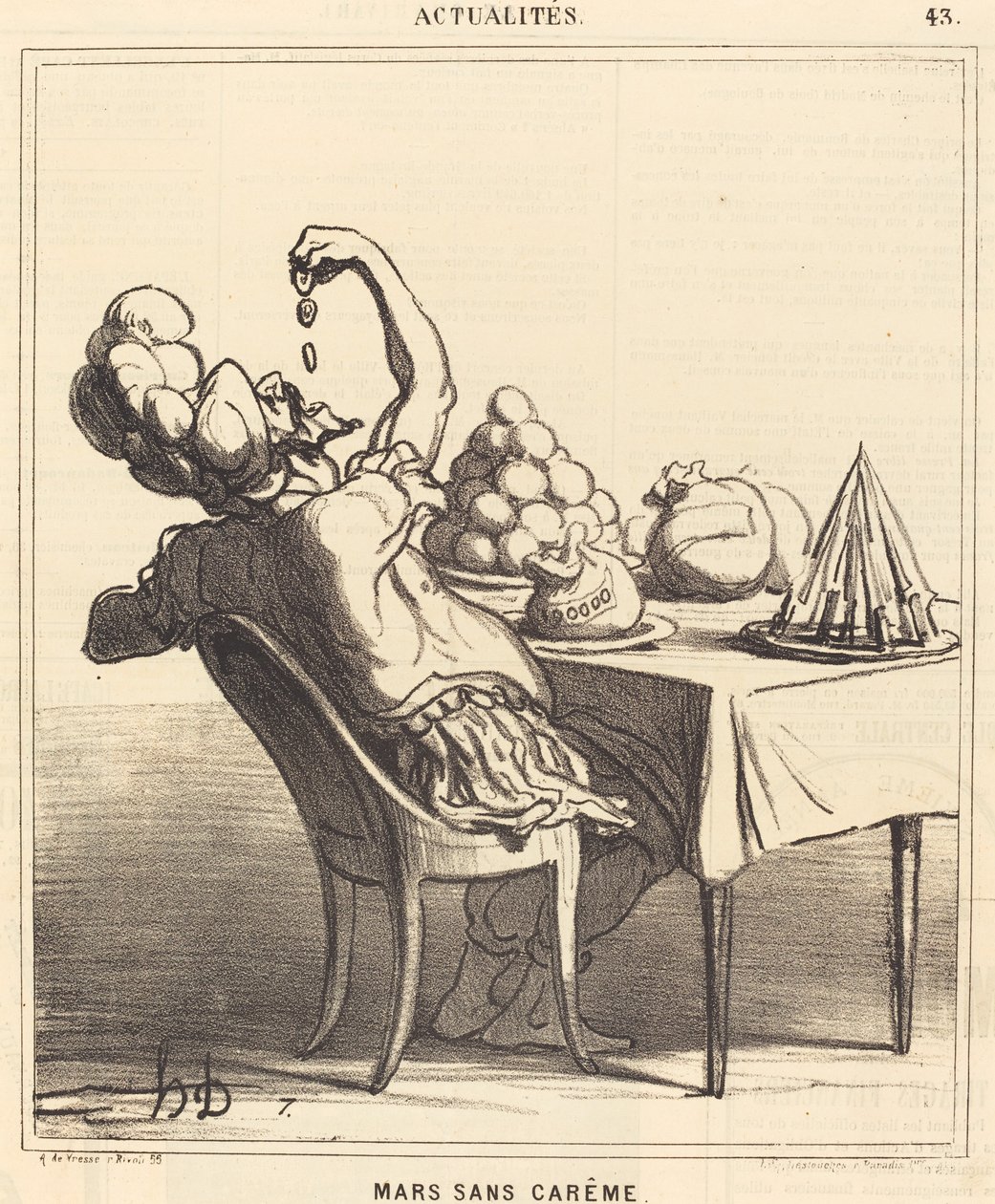 Março sem Quaresma de Honoré Daumier