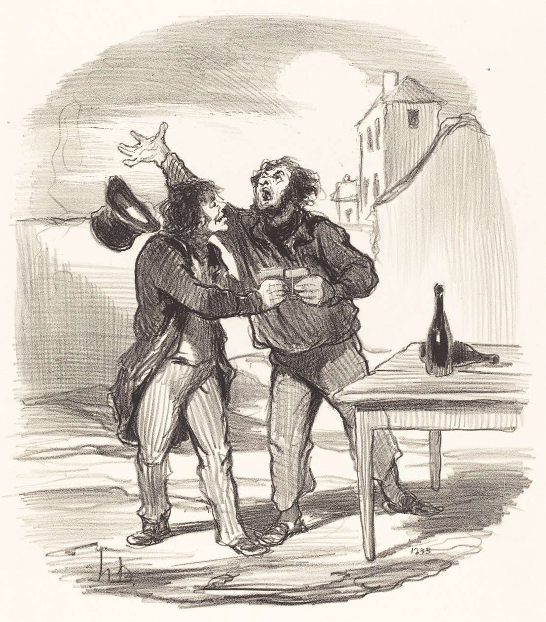 Membre... du dix Decembre prenant le la... de Honoré Daumier