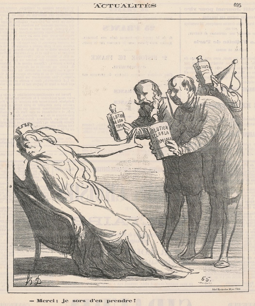 Obrigado, vou pegar um pouco de Honoré Daumier