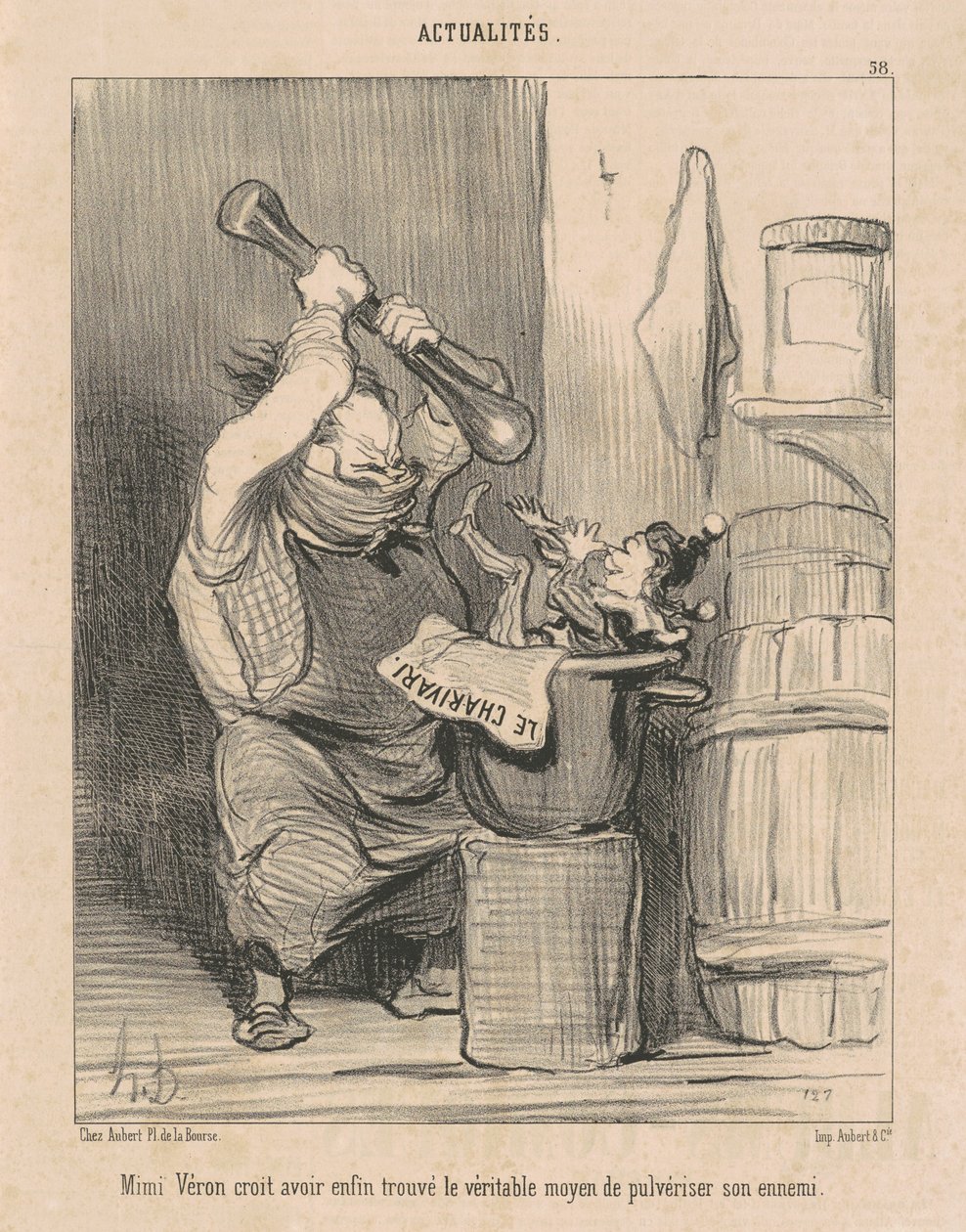 Mimi Vèron acredita que encontrou... de Honoré Daumier