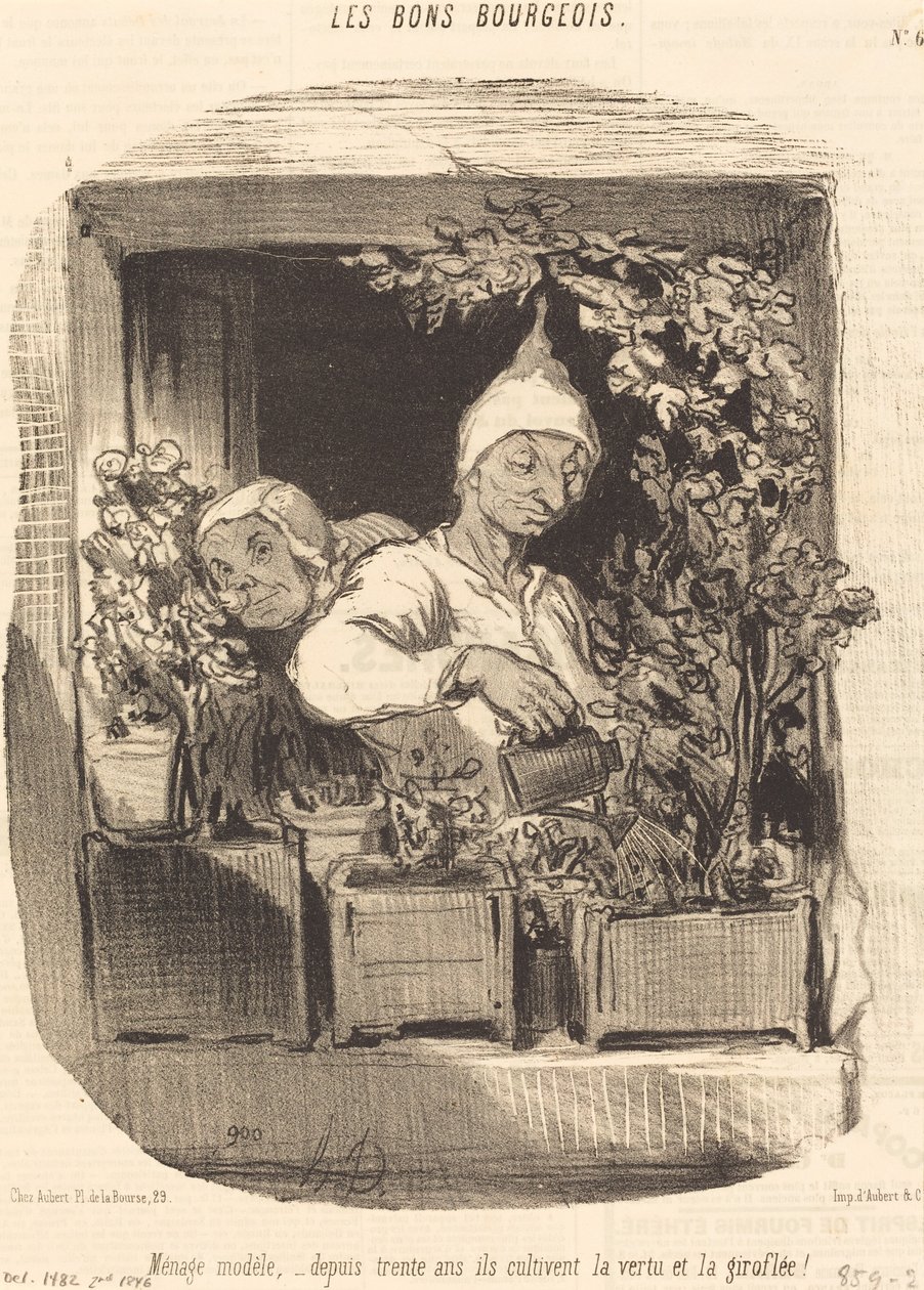 Modelo Ménage... de Honoré Daumier