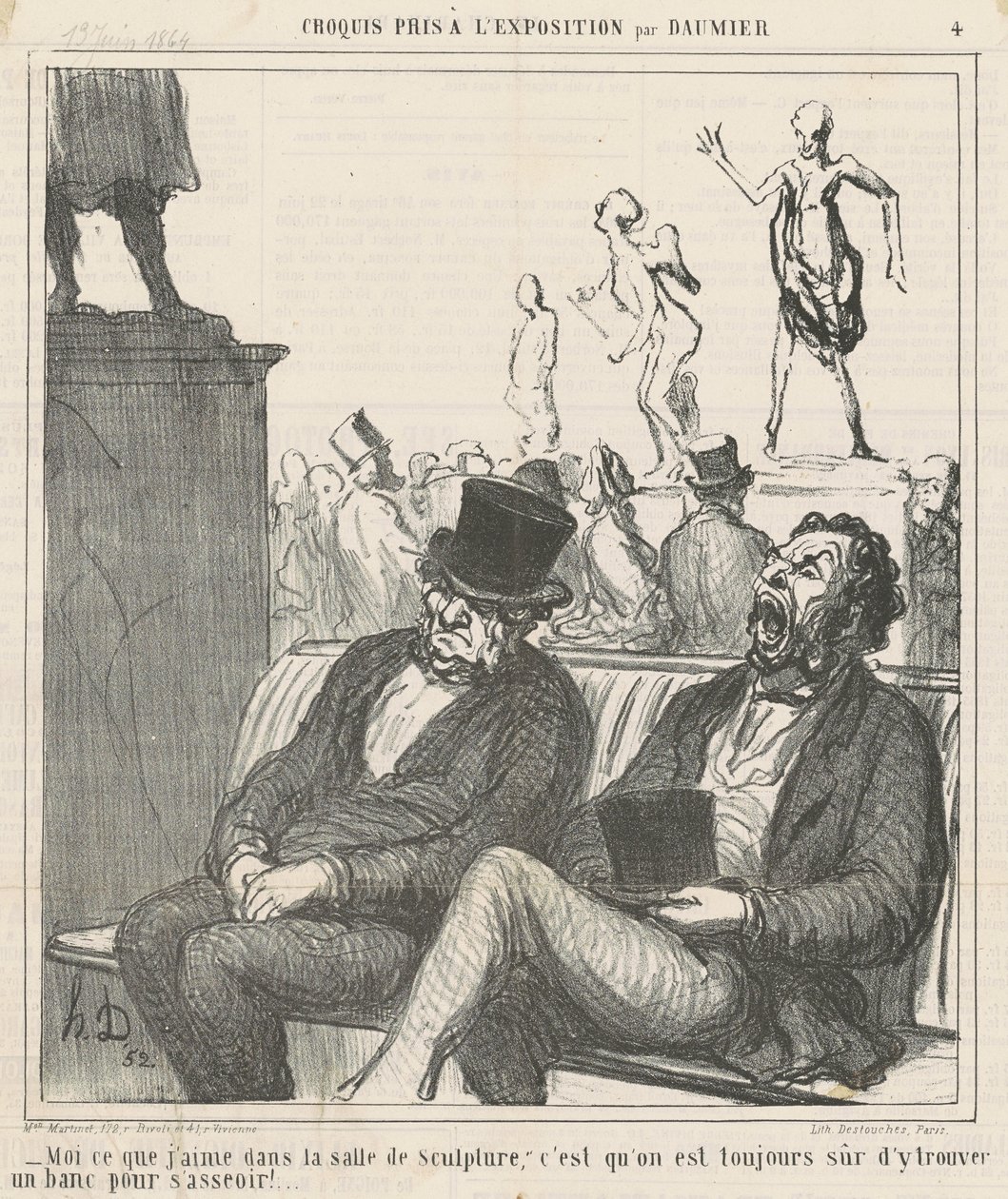 Eu o que gosto na sala de esculturas... de Honoré Daumier