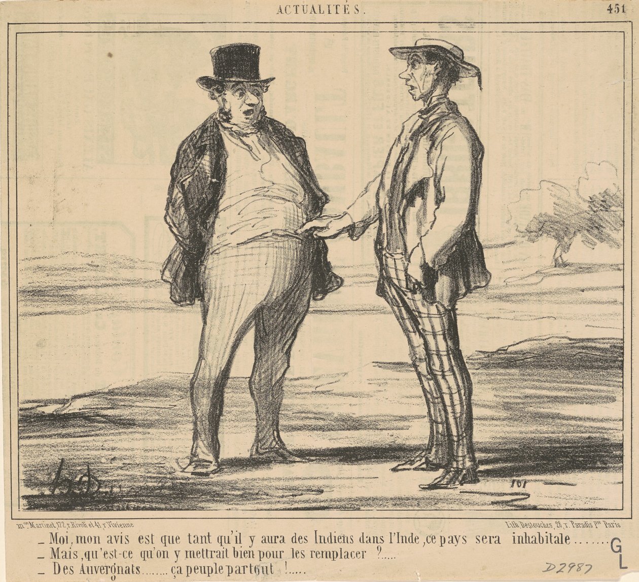 Mês, minha opinião é... de Honoré Daumier
