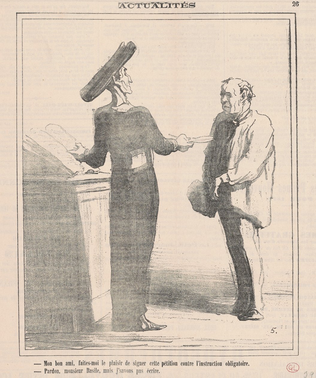 Meu bom amigo, dê-me o prazer de assinar... de Honoré Daumier