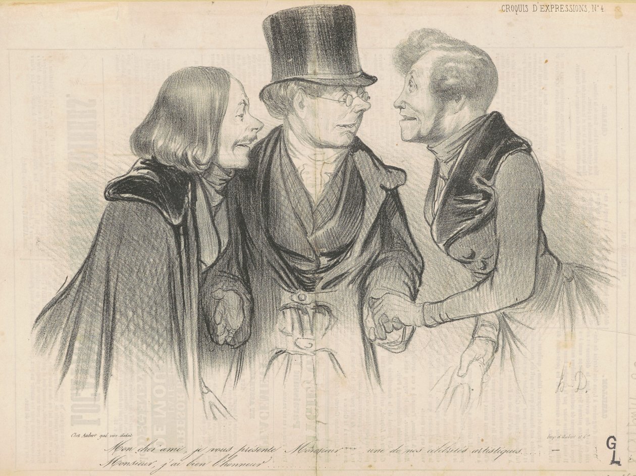 Meu caro amigo, apresento a você o Sr.... de Honoré Daumier
