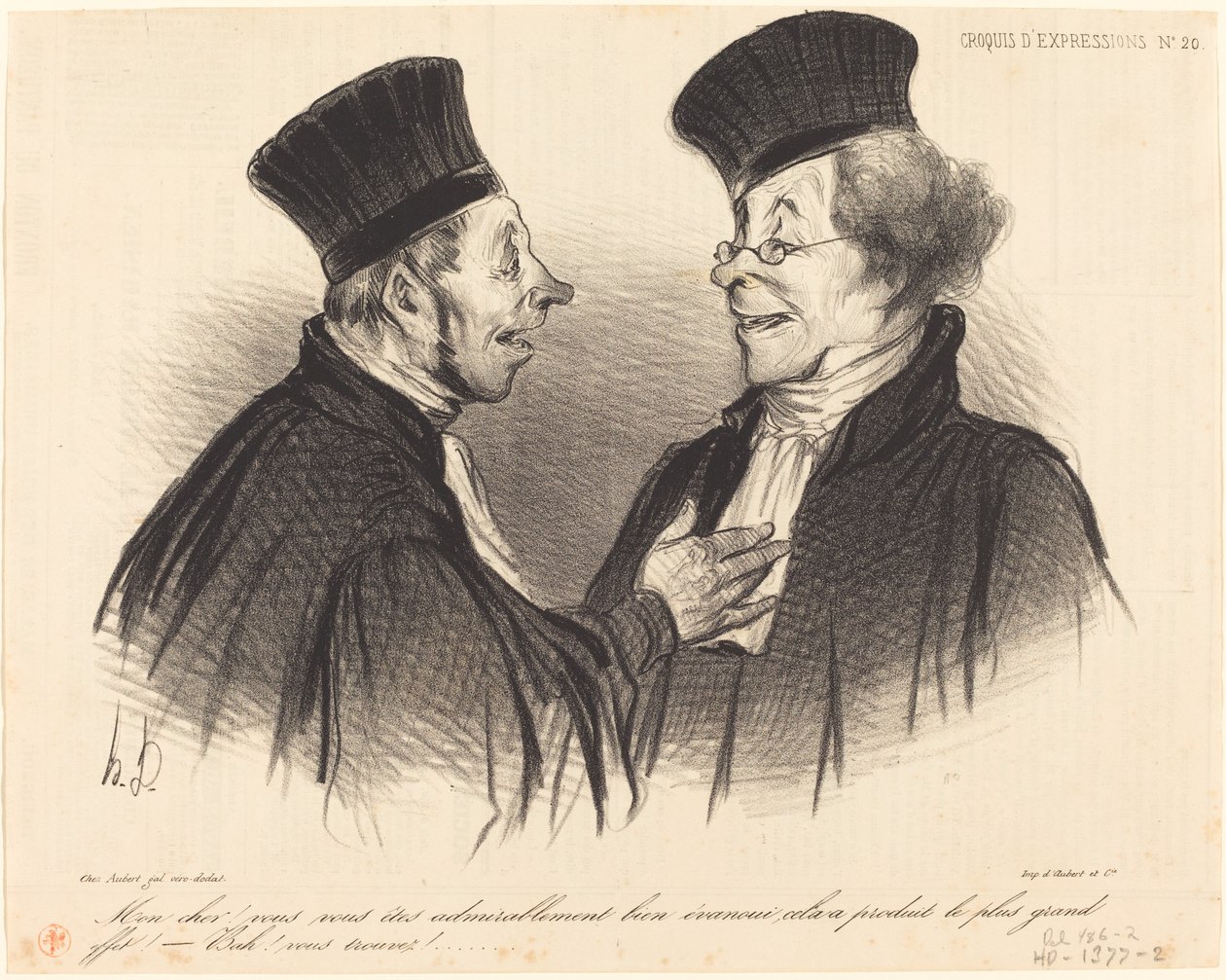 Querido! vous vous êtes admirável... évanoui... de Honoré Daumier