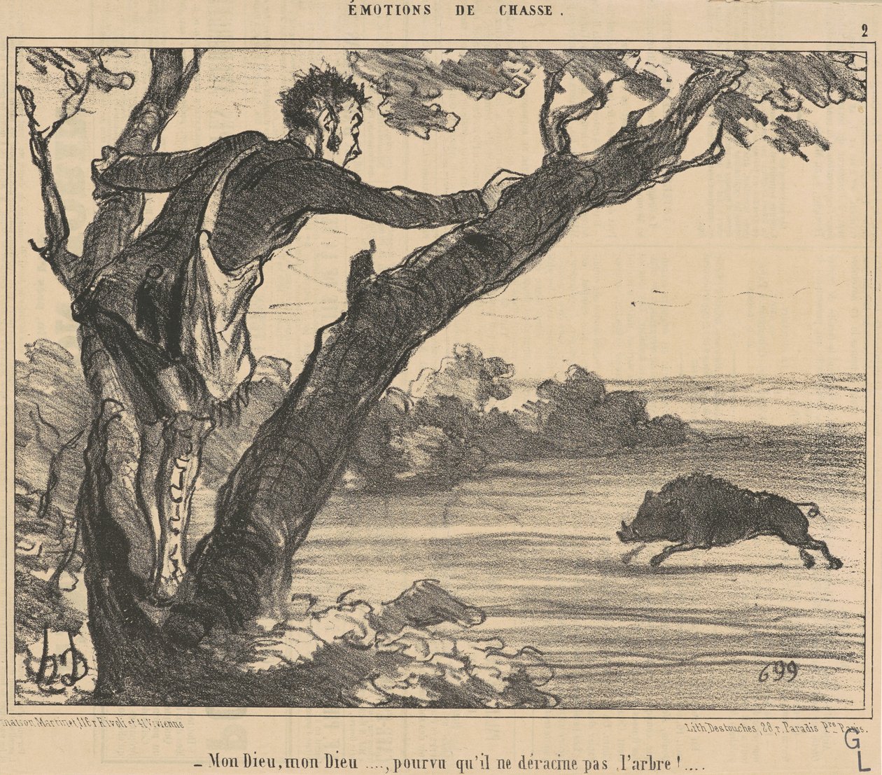 Meu deus, meu deus... providenciou... de Honoré Daumier
