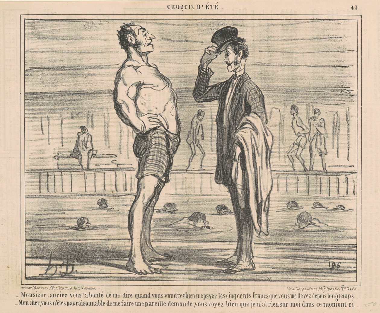 Senhor, faria a gentileza de me dizer... de Honoré Daumier