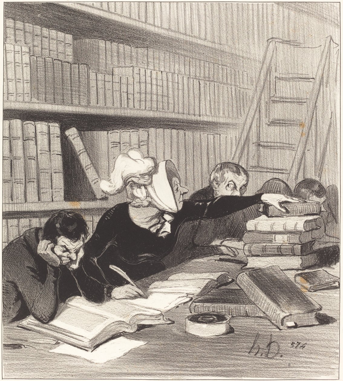 Senhor, desculpe se o incomodei um pouco... de Honoré Daumier