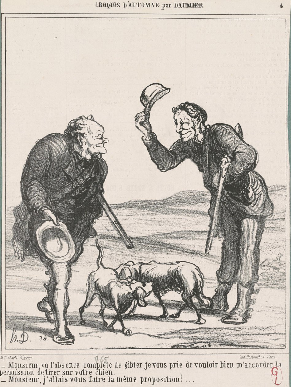 Senhor, dada a ausência completa... de Honoré Daumier