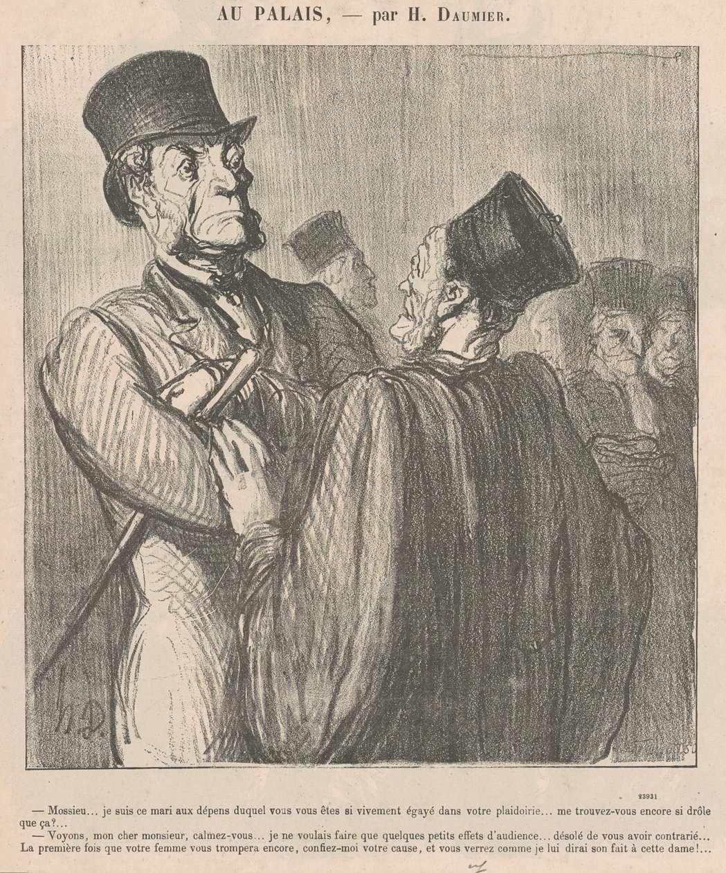 Mossieu... sou aquele marido à custa de quem de Honoré Daumier