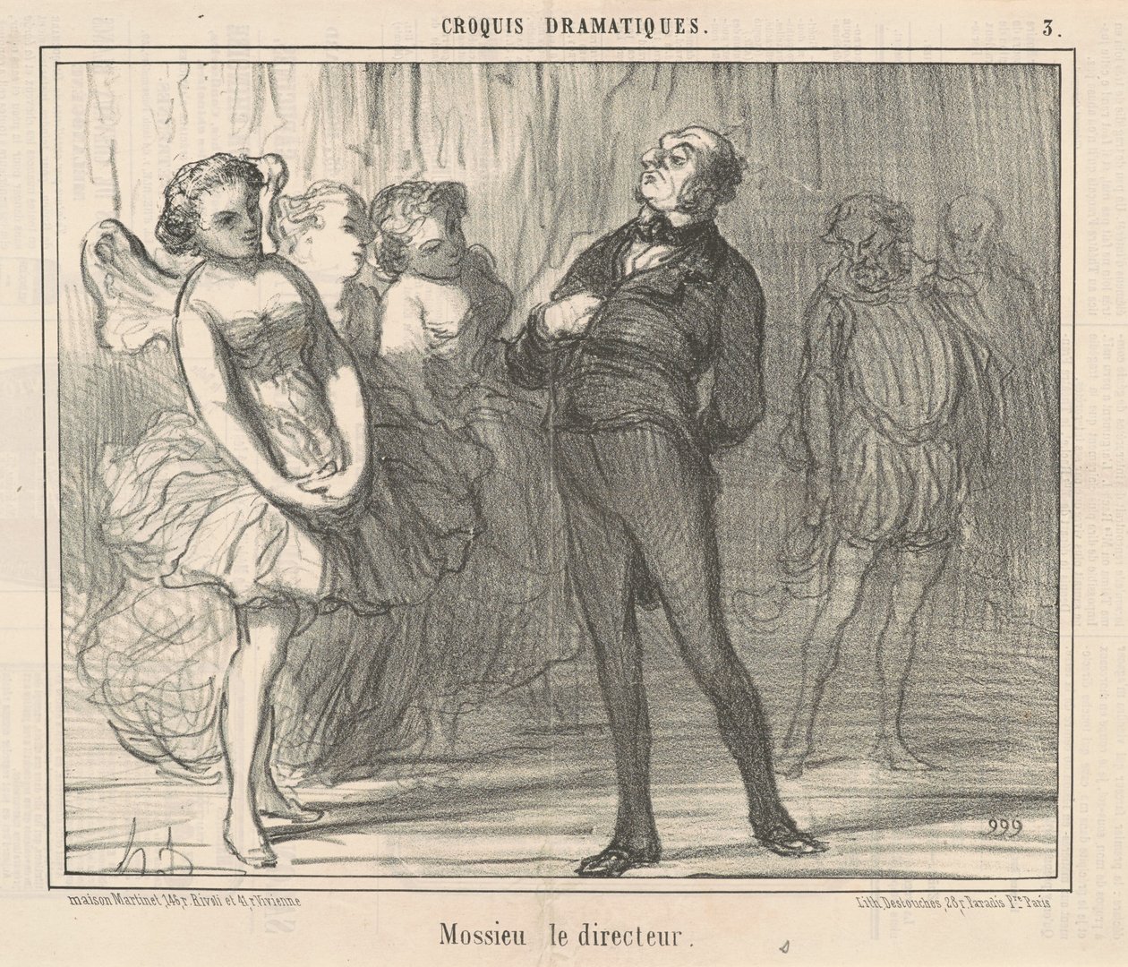 Mossieu, o diretor de Honoré Daumier