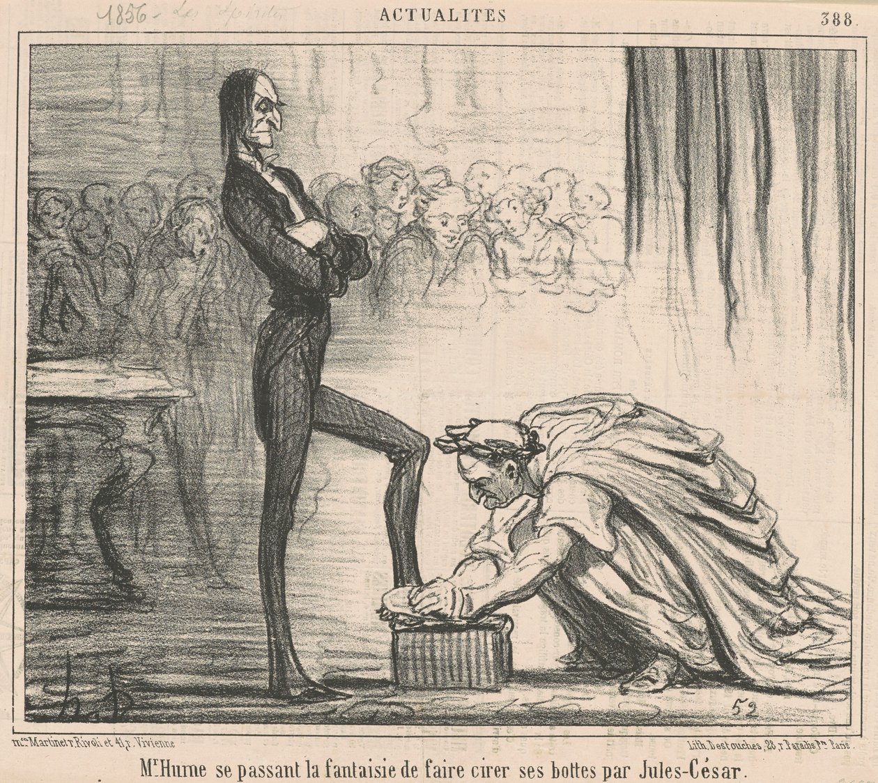 Sr. Hume fingindo... de Honoré Daumier