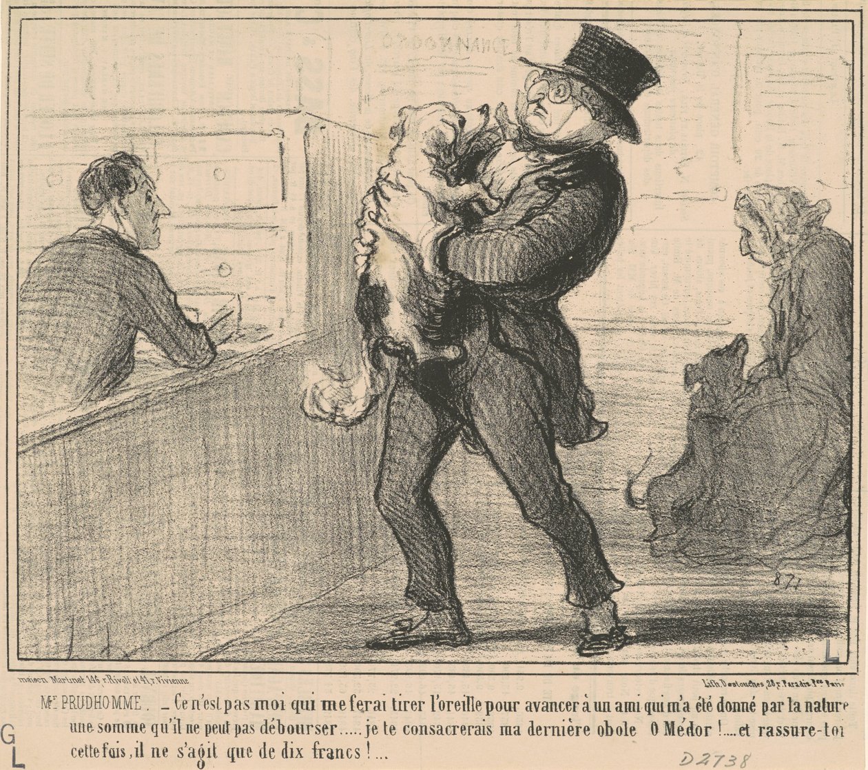 Sr. Prudhomme... não sou eu que vou me fazer... de Honoré Daumier