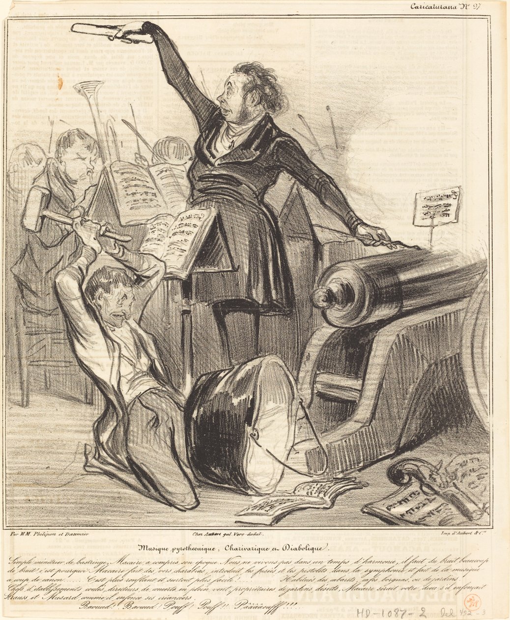 Música pirotécnica, carivarica e diabólica de Honoré Daumier