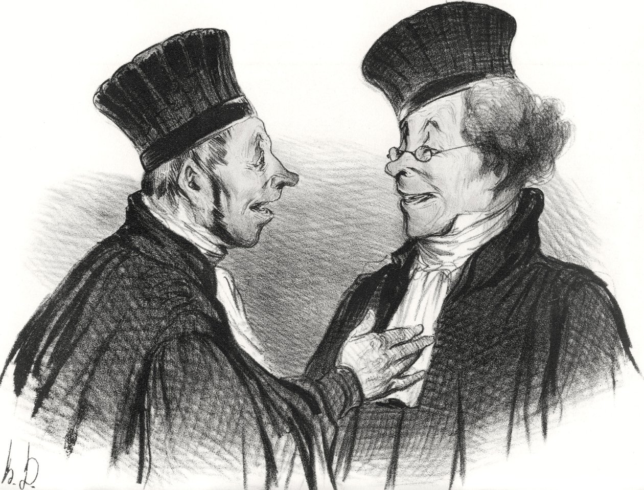 Minha querida! Você desmaiou... admiravelmente. Realmente causou uma impressão duradoura!, 1838. de Honoré Daumier