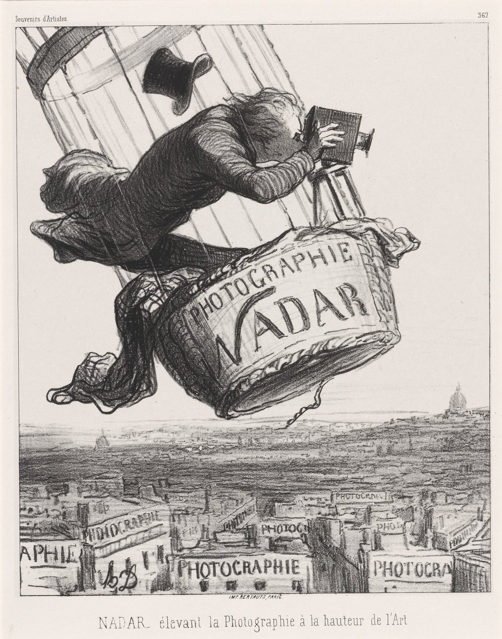 Nadar élevant la Photographie à la hauteur de l