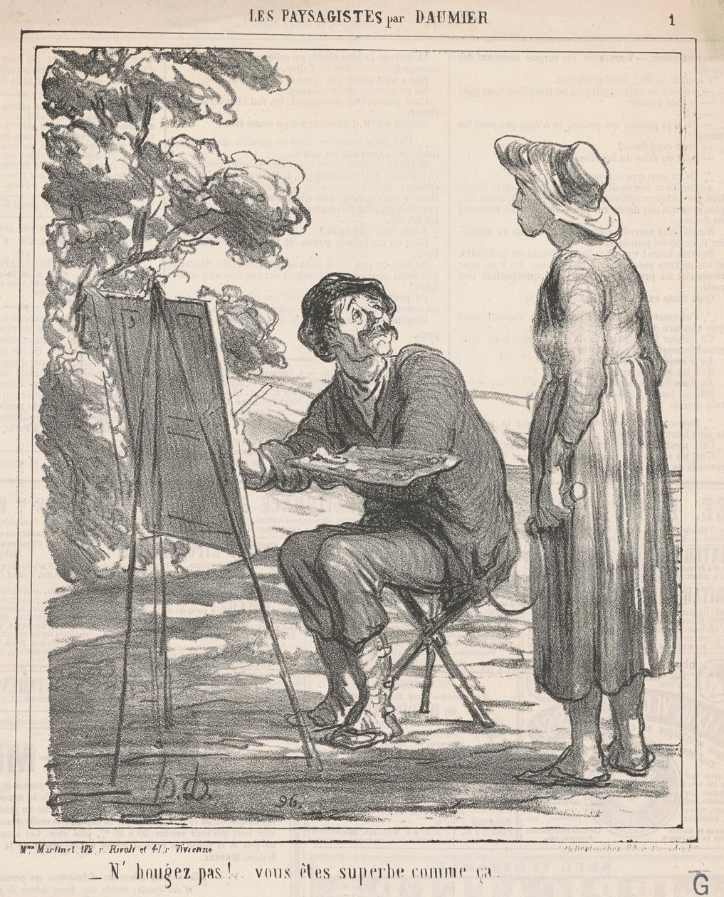 Não se mova! ... de Honoré Daumier