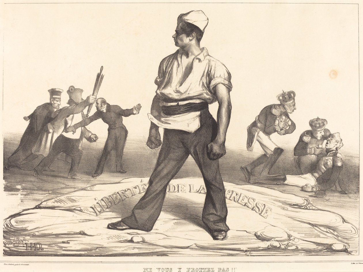 Ne vous y frottez pas!! de Honoré Daumier