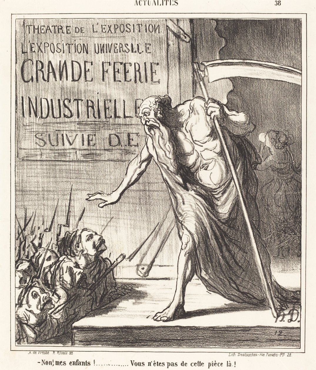 Não... você não é daquela sala! de Honoré Daumier
