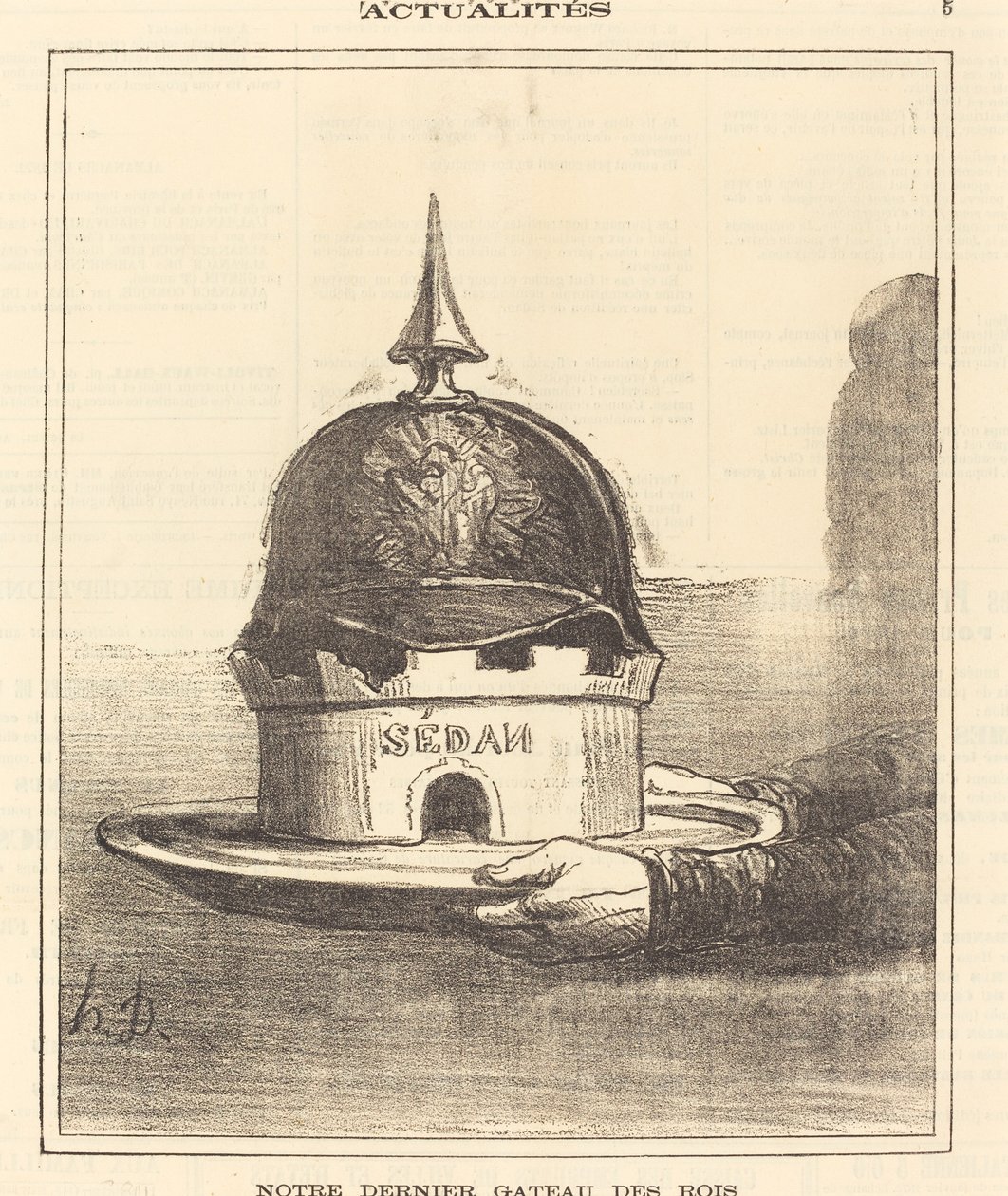 Notre dernier gateau des rois de Honoré Daumier