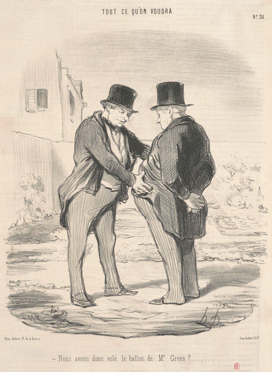 Então nós roubamos a bola do Sr. Green? de Honoré Daumier
