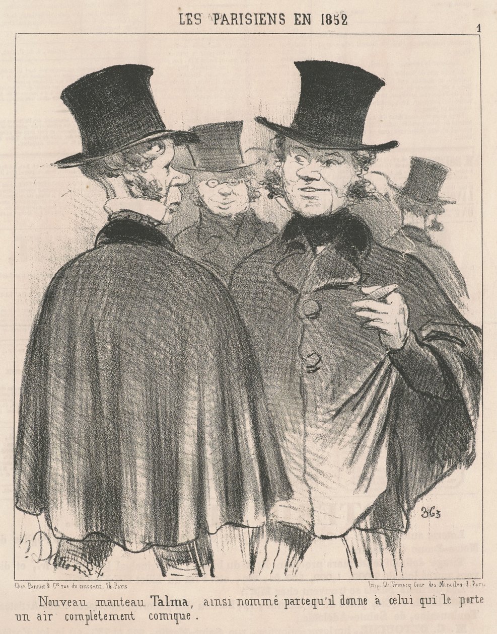 Novo casaco talma de Honoré Daumier