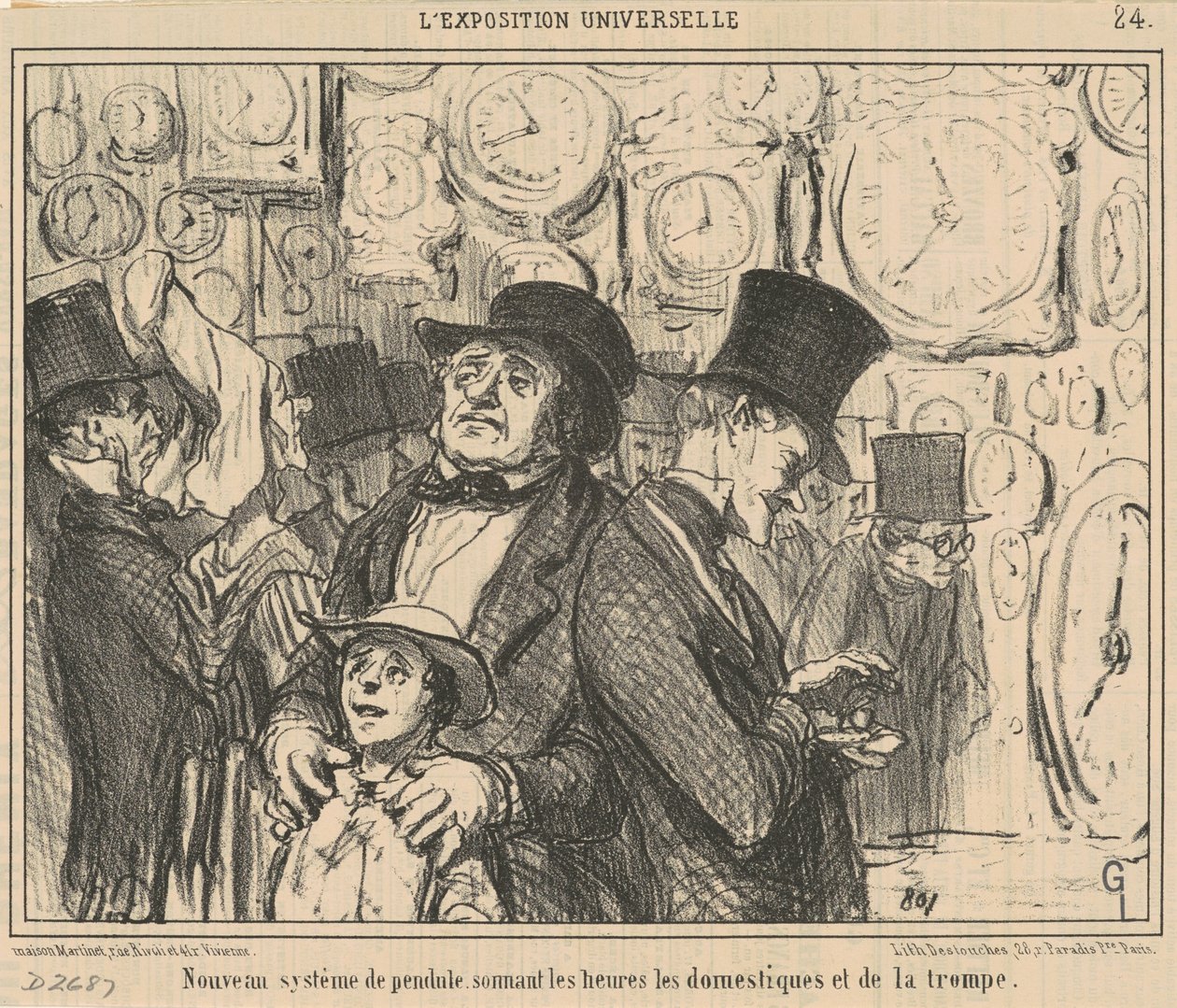 Novo sistema de pêndulo ... de Honoré Daumier