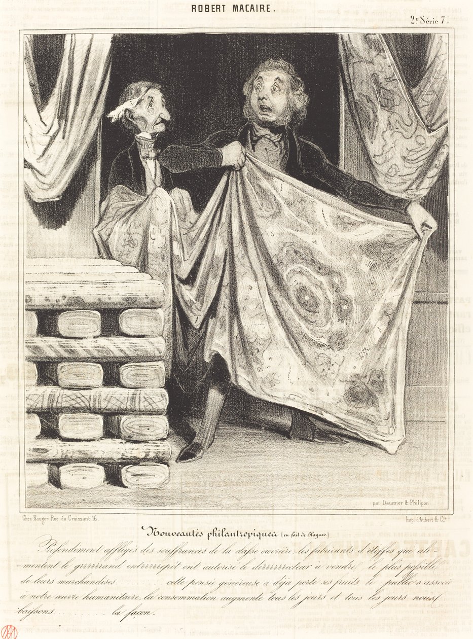 Nouveautés philantropiques... de Honoré Daumier