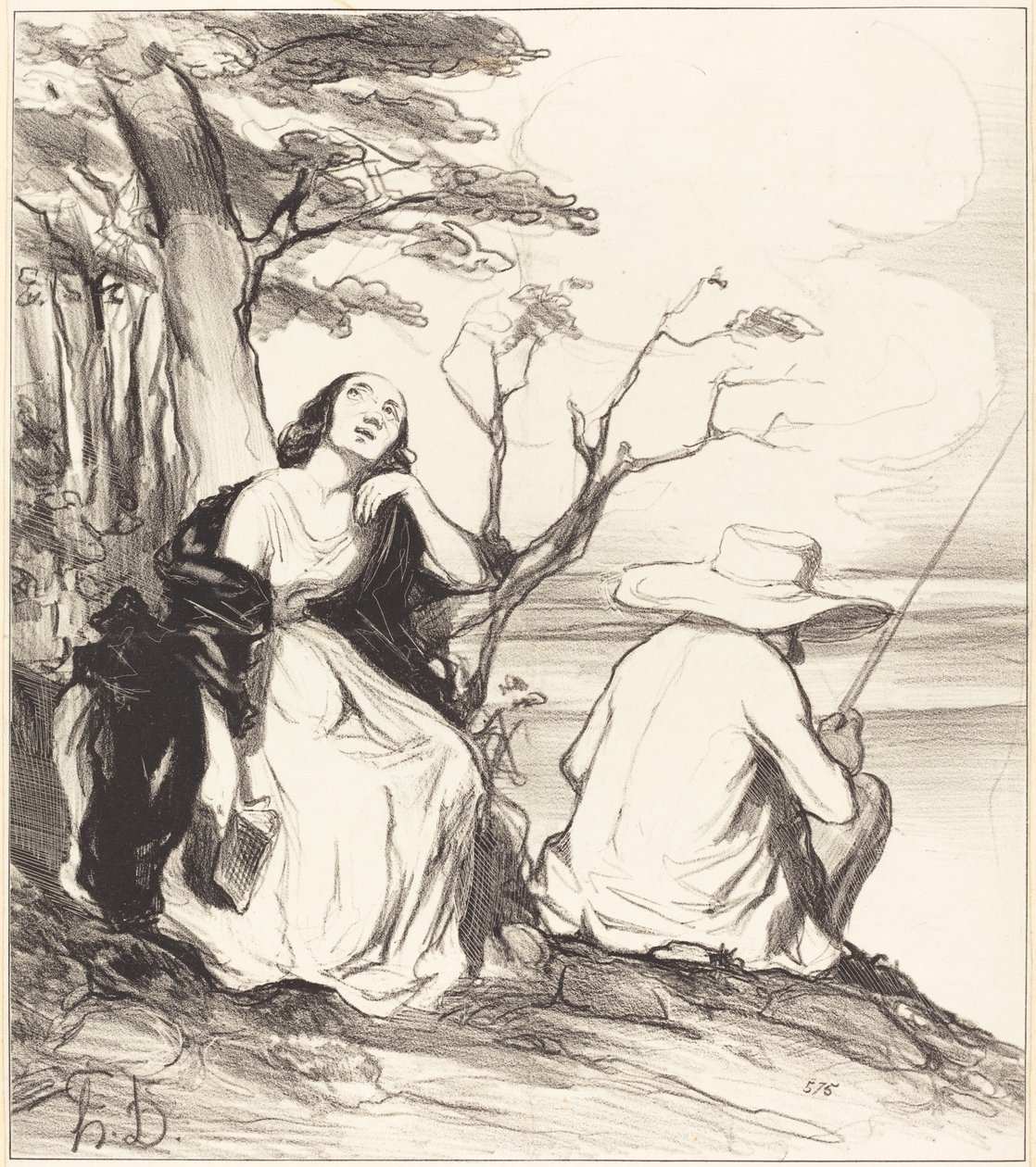 Ó dor!... ter sonhado... com um marido... de Honoré Daumier