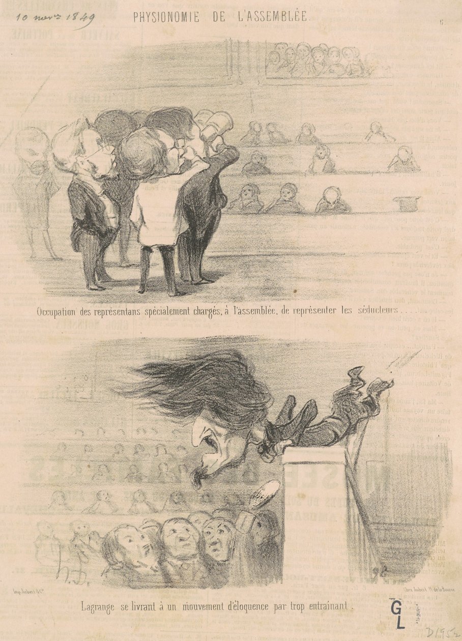 Ocupação de representantes... de Honoré Daumier