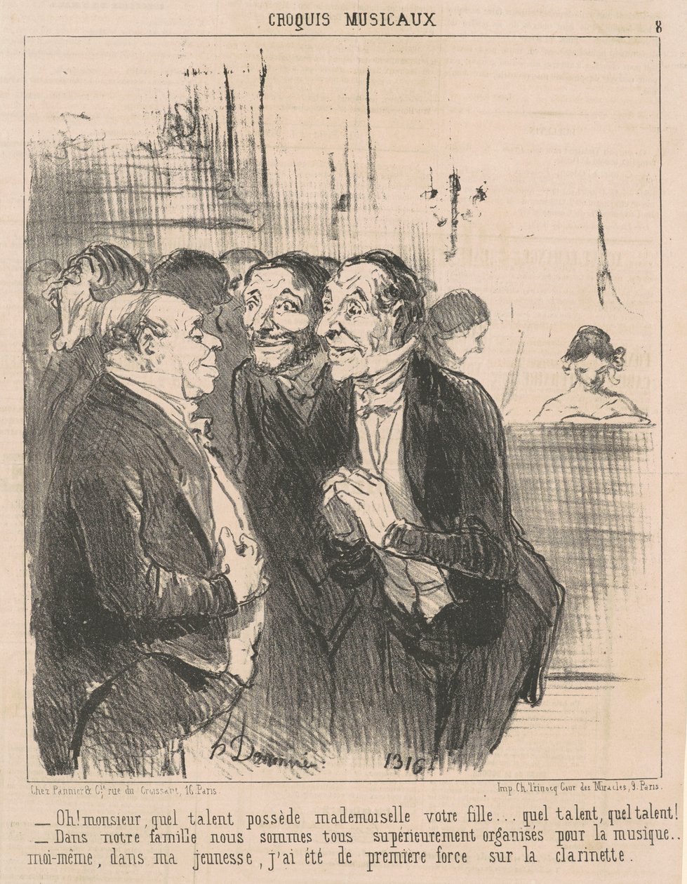 Oh! Monsieur, quel talento possède... de Honoré Daumier