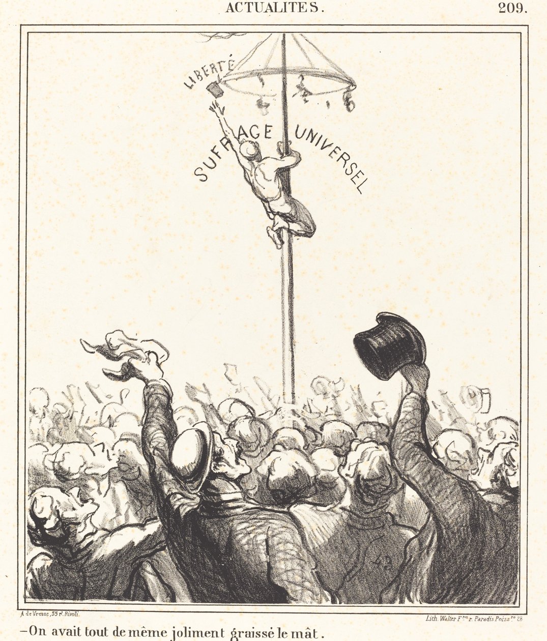 Tínhamos... bem lubrificado o mastro de Honoré Daumier
