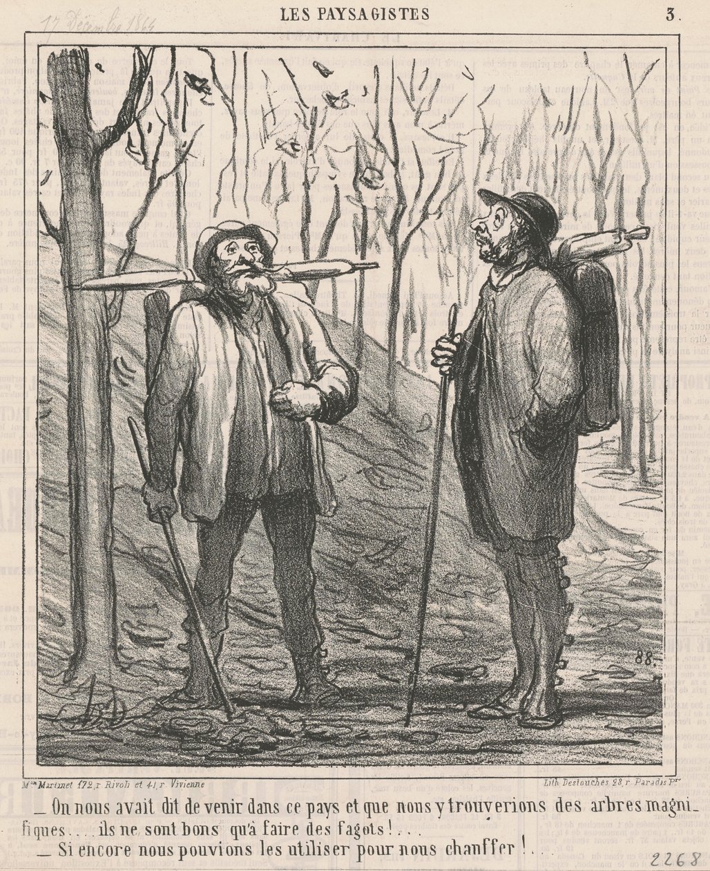 Em nous avait dit de venir dans ce pays ... de Honoré Daumier