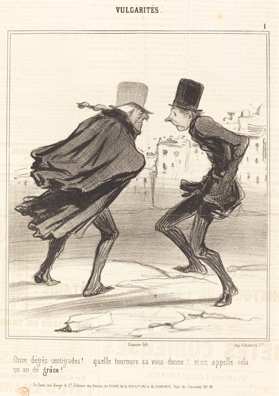 Onze graus centígrados! de Honoré Daumier