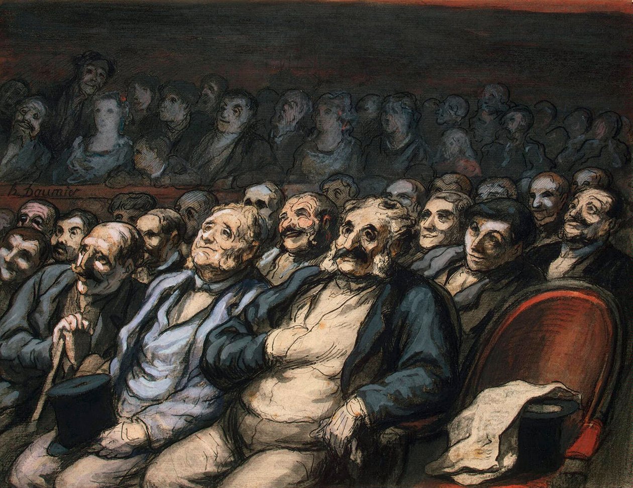 Sede da Orquestra, 1856-1858. de Honoré Daumier