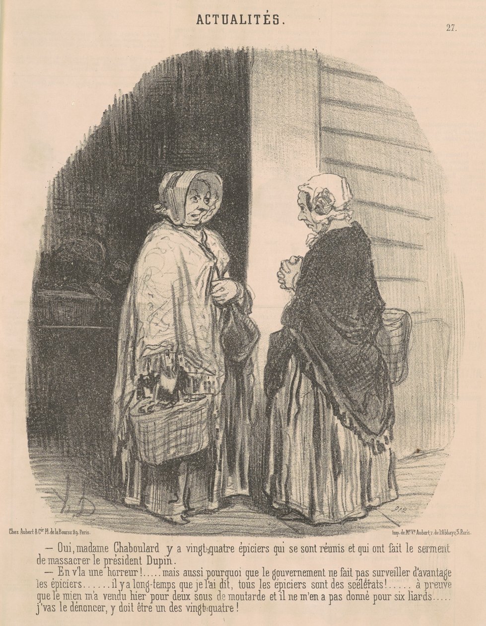 Oui, Madame Chaboulard... de Honoré Daumier