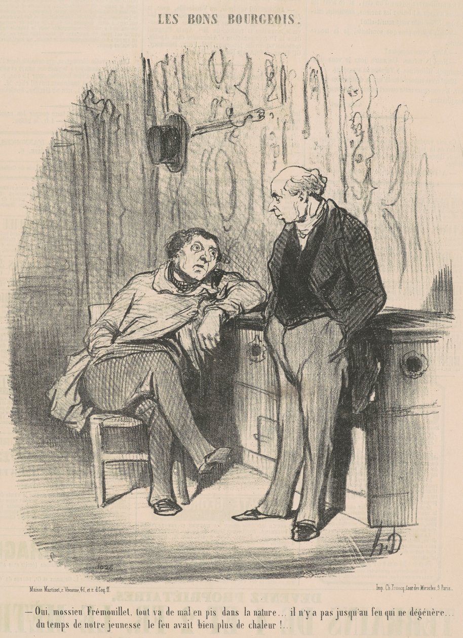 Sim, Mossieu Fremoillet, tudo vai de mal a pior... de Honoré Daumier
