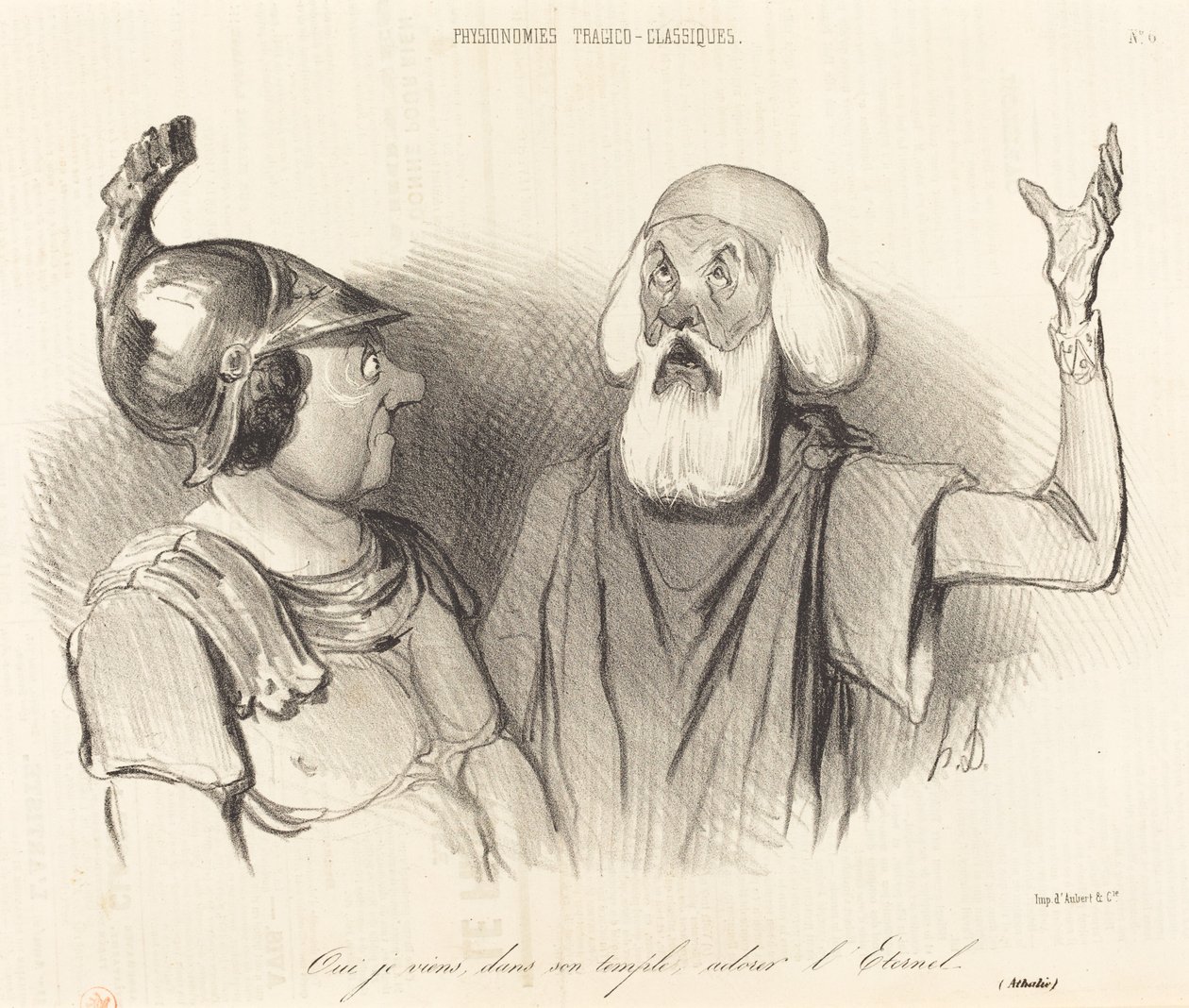 Sim eu venho, em seu templo... de Honoré Daumier