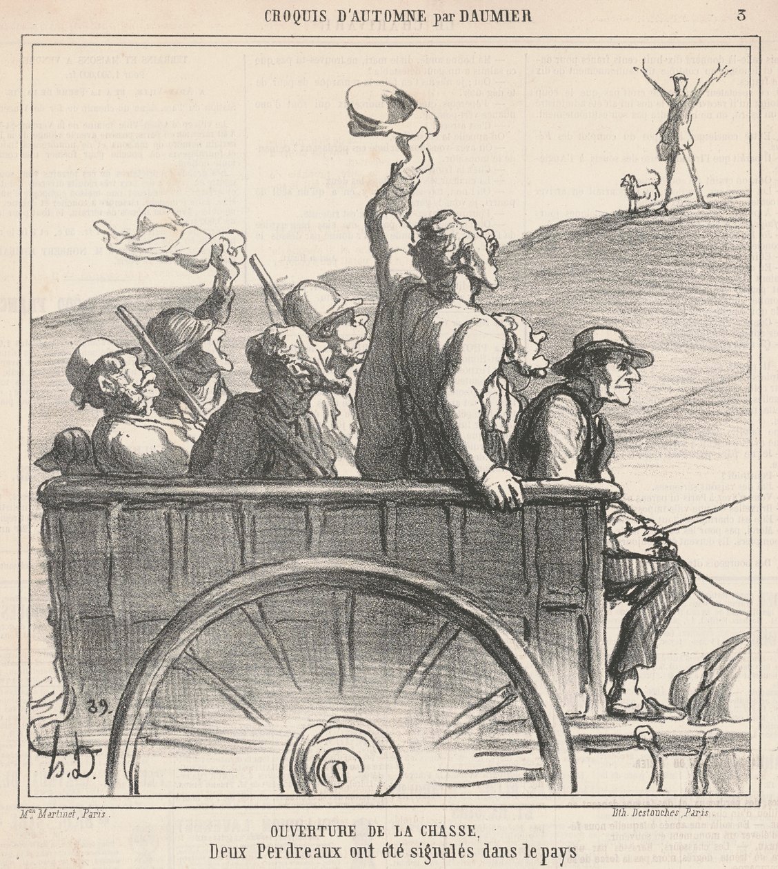 Abertura da caça de Honoré Daumier