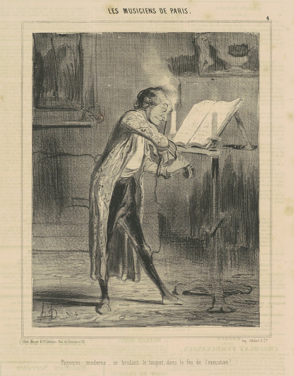 Paganini Moderno... de Honoré Daumier