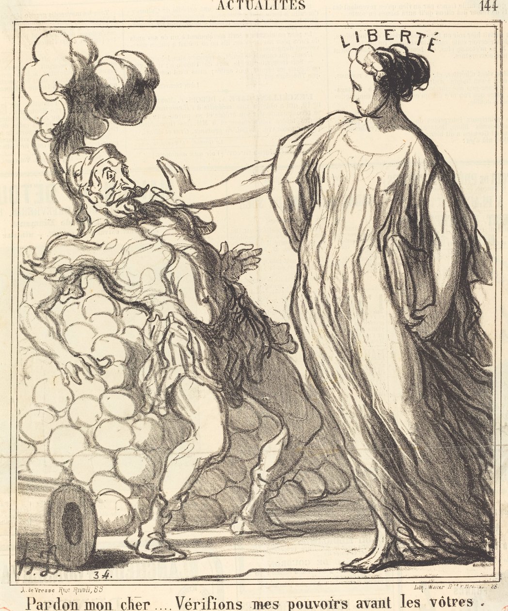 Desculpe meu caro... de Honoré Daumier