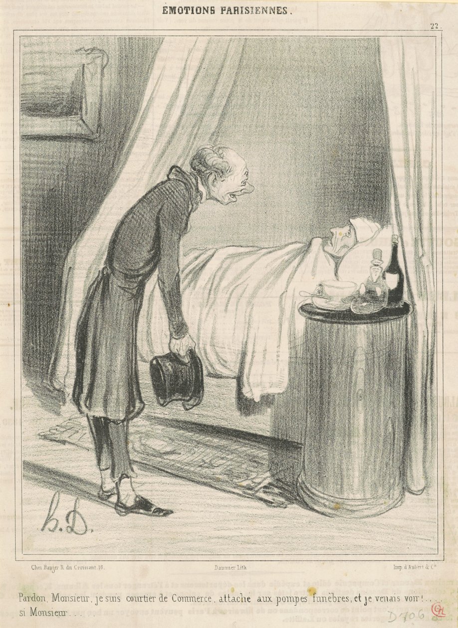 Desculpe... eu sou um corretor de comércio... de Honoré Daumier