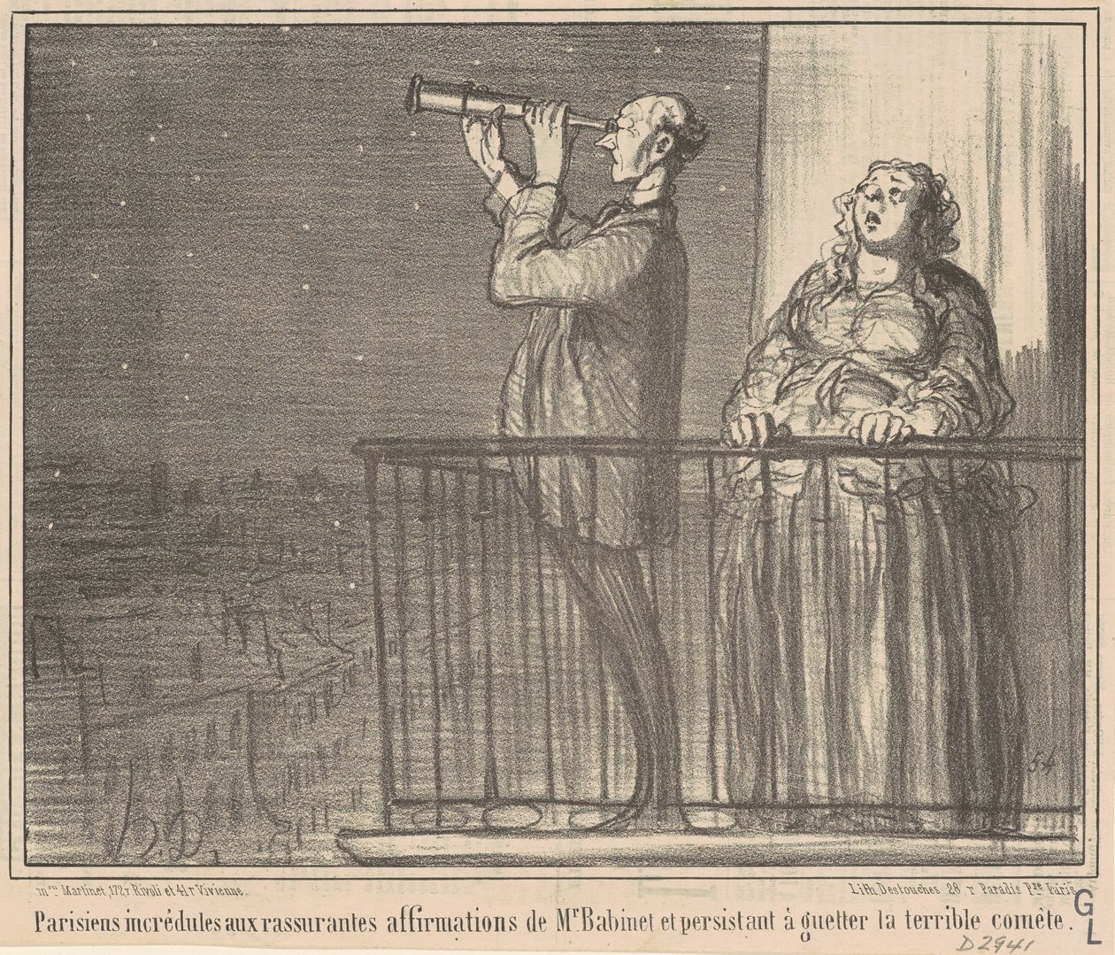 Parisienses incrédulos... de Honoré Daumier