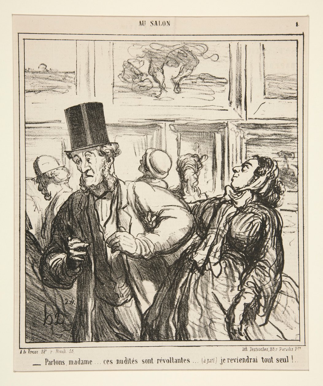 Vamos, madame.. essas nudes são revoltantes de Honoré Daumier