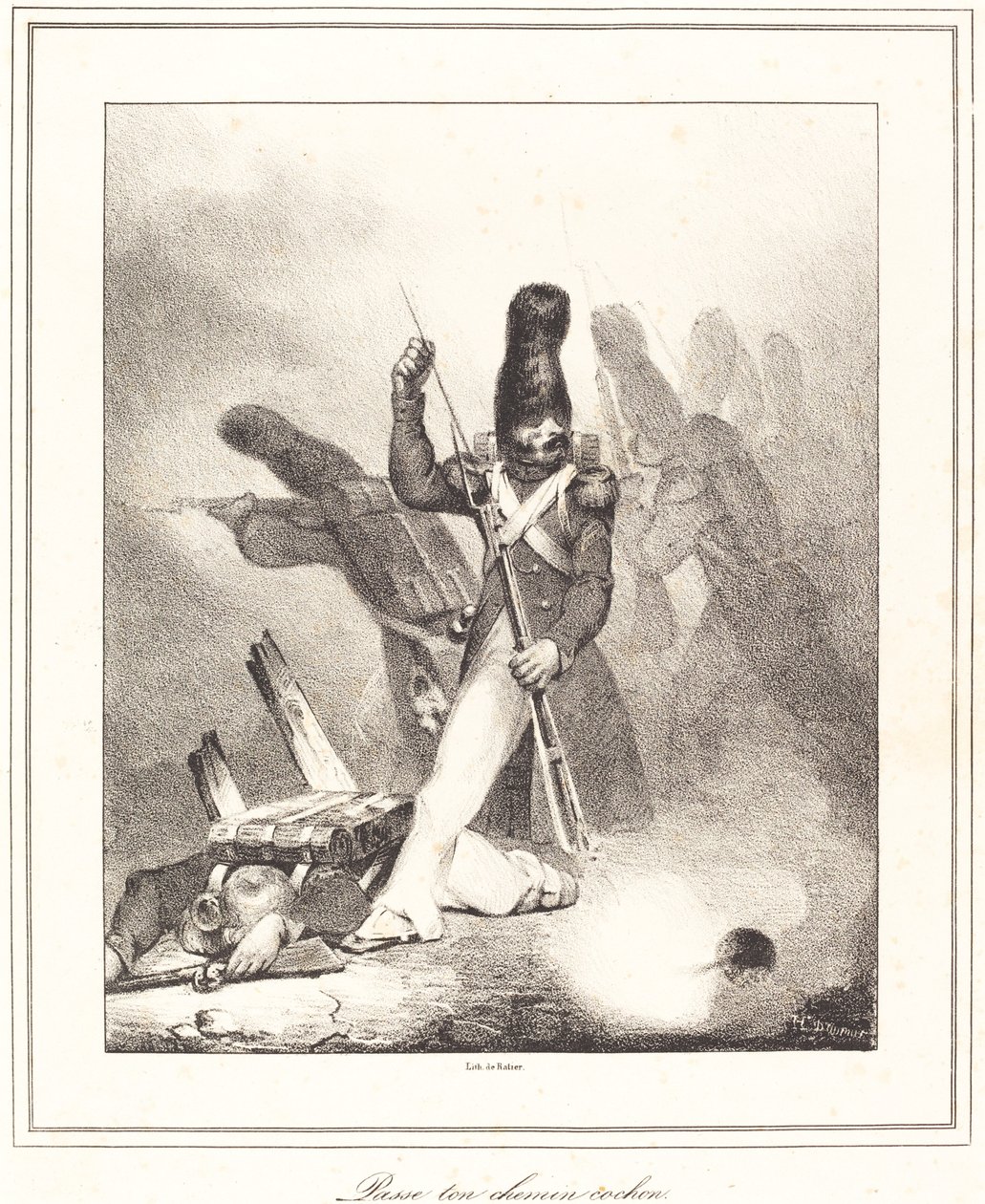 Passe ton chemin, cochon de Honoré Daumier