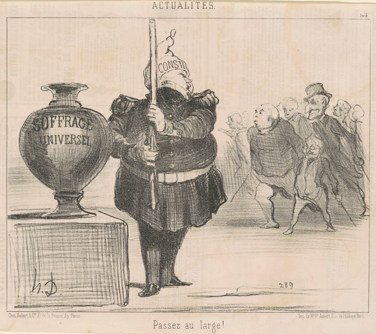 Vá largo! de Honoré Daumier